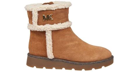 michael michael kors shearling ankle boots|Michael Kors outlet kara bootie.